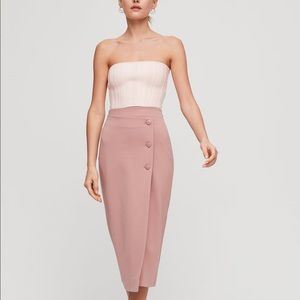 Aritzia Babaton Essamba Tube Top (Rose Quartz)